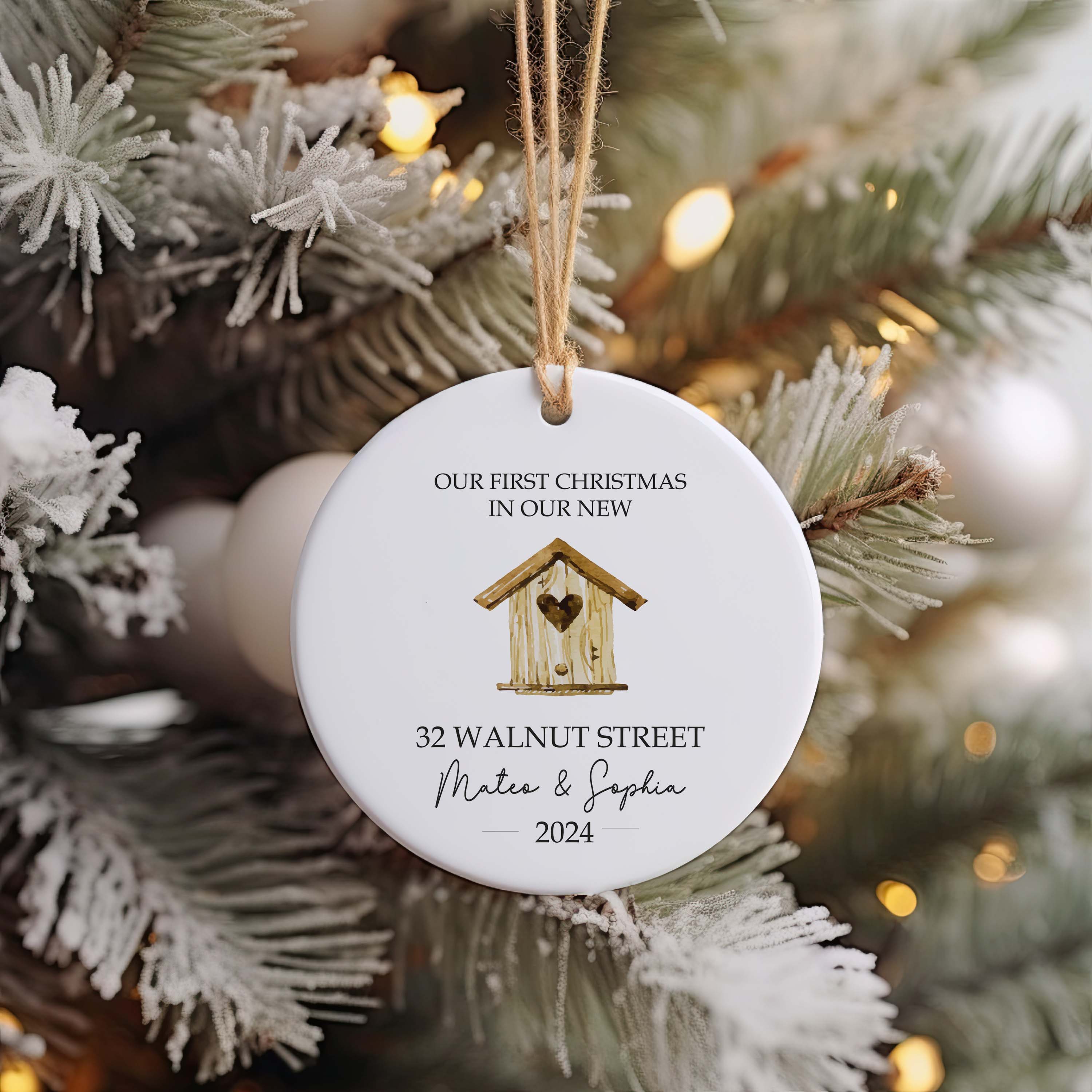 Personalized New Home Ornament - New Home Christmas Ornament - New House Ornament