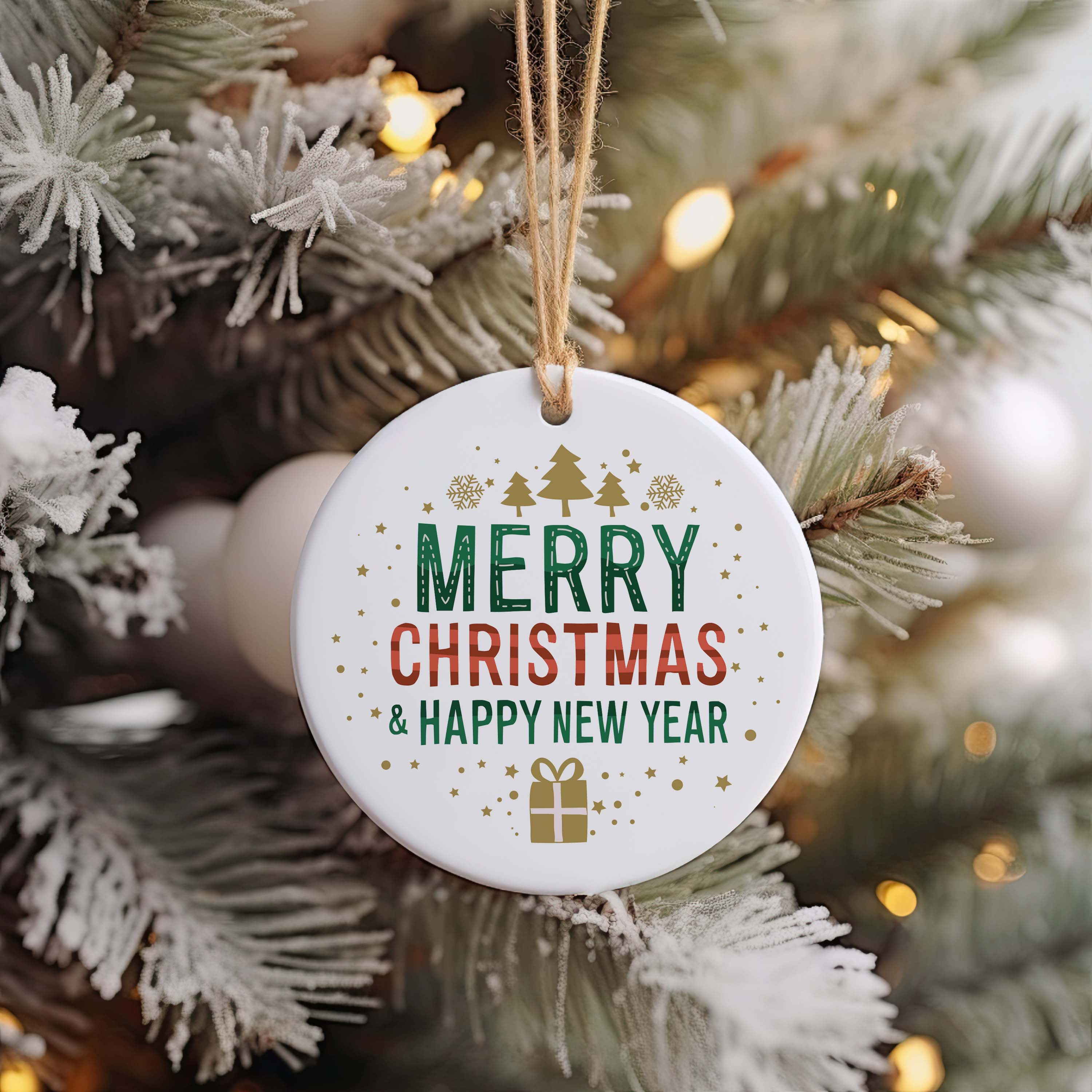 Merry Christmas ornament, Christmas ornament, gift, Christmas Keepsake, Unique Christmas gift, Ceramic ornament