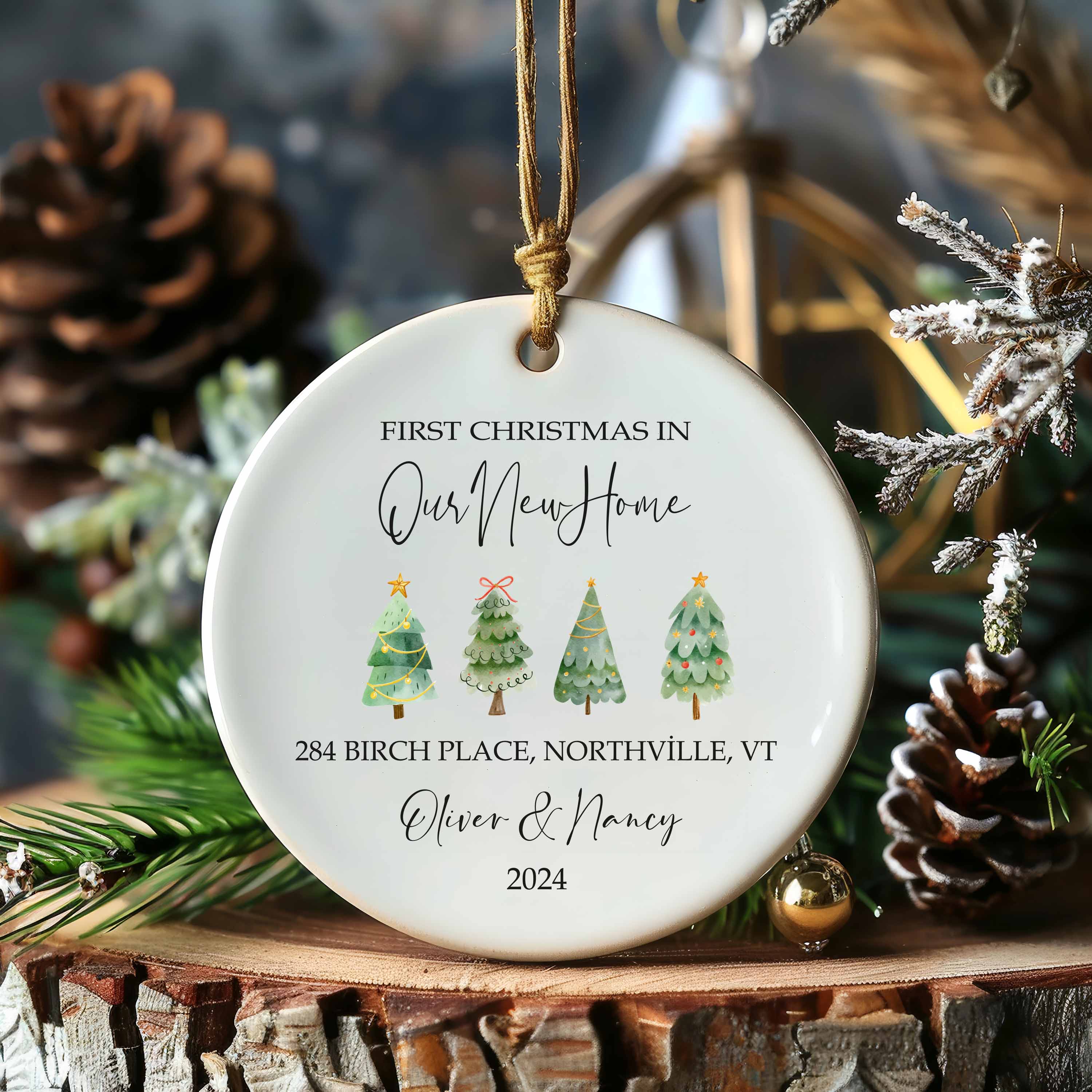 New Home Ornament - New Home Christmas Ornament 2023 - Christmas Tree New House Ornament