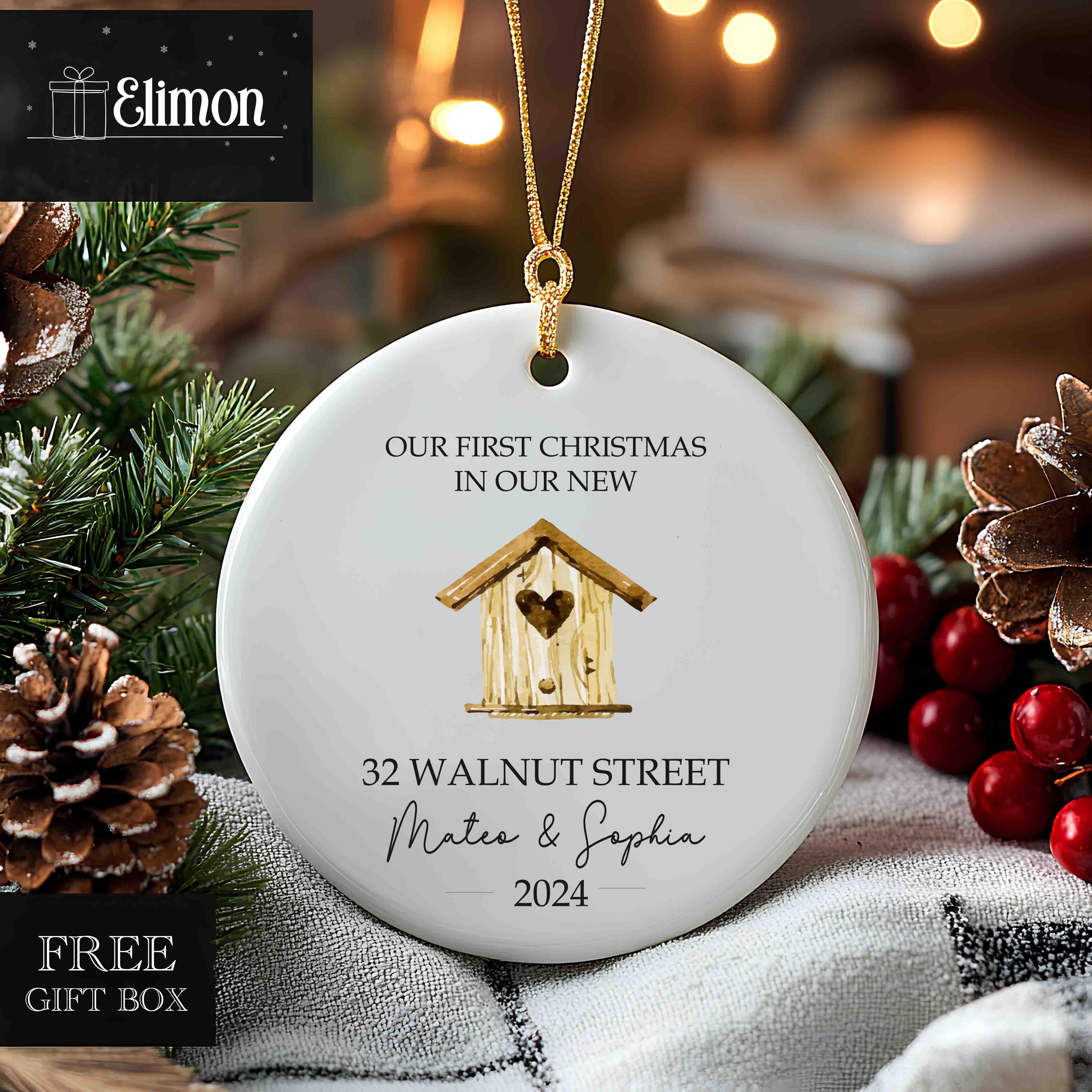 Personalized New Home Ornament - New Home Christmas Ornament - New House Ornament