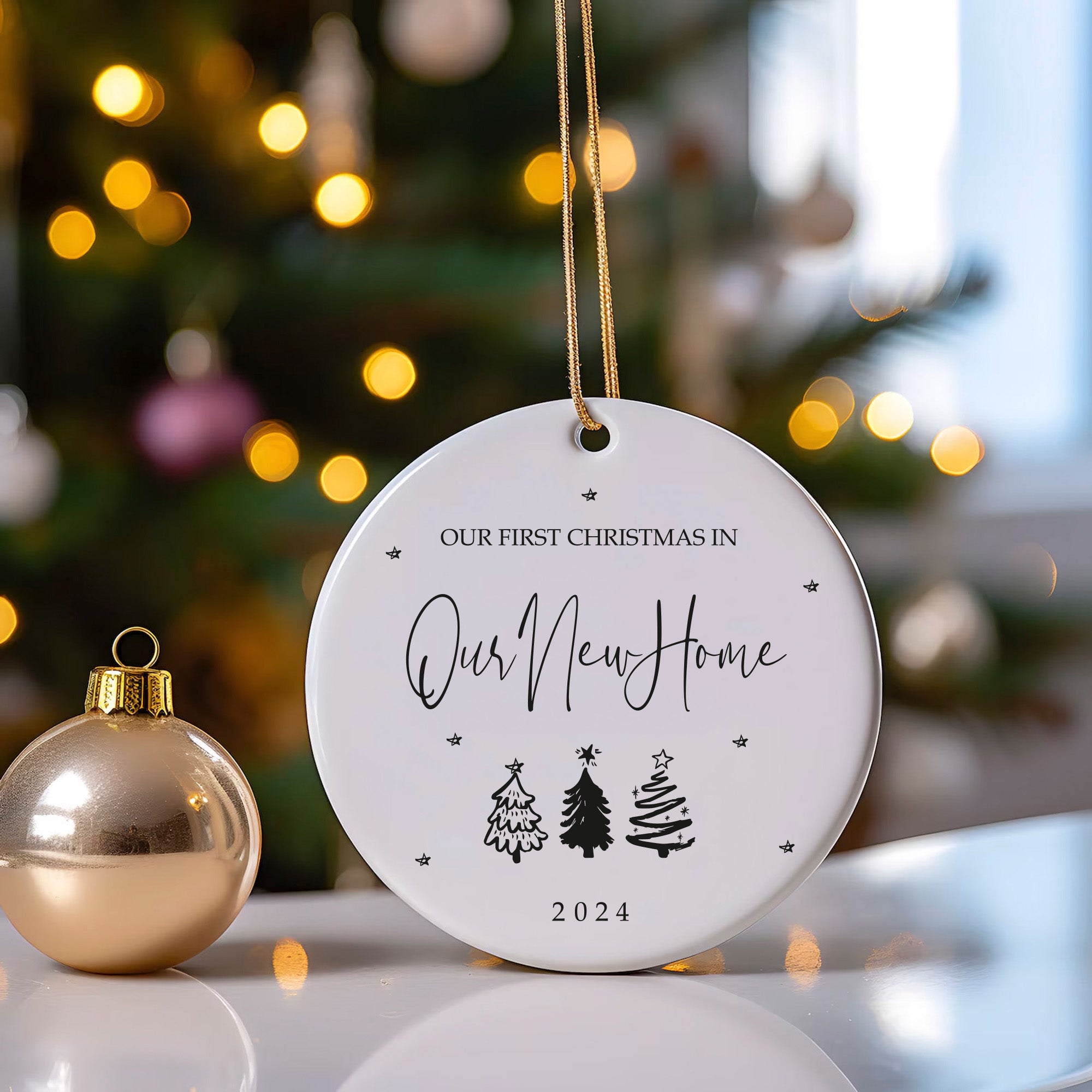 New Home Ornament - New Home Christmas Ornament 2025 - Christmas Tree New House Ornament