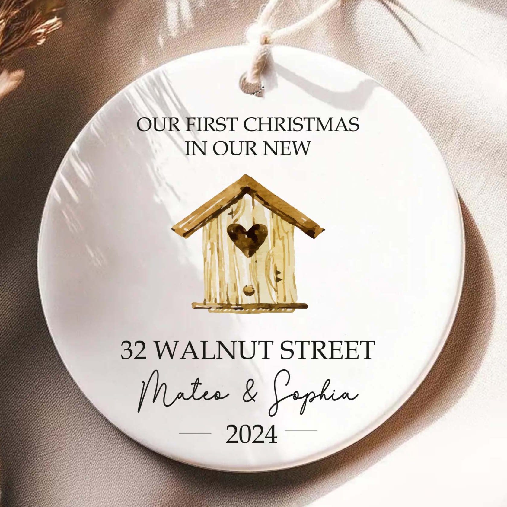 Personalized New Home Ornament - New Home Christmas Ornament - New House Ornament