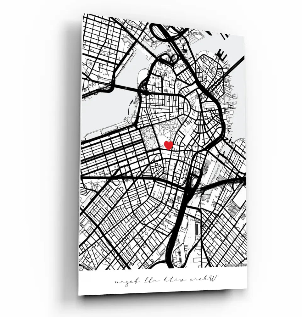 Custom City Map with Pin