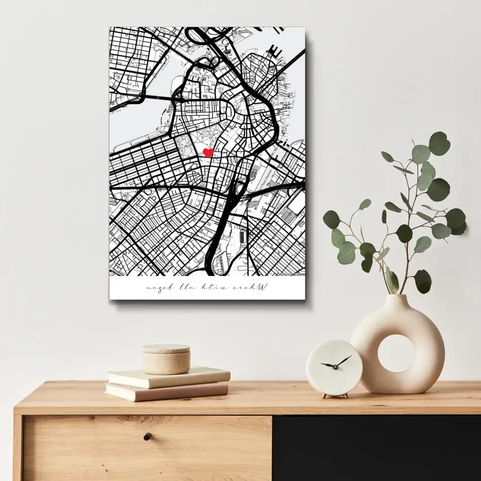 Custom City Map with Pin