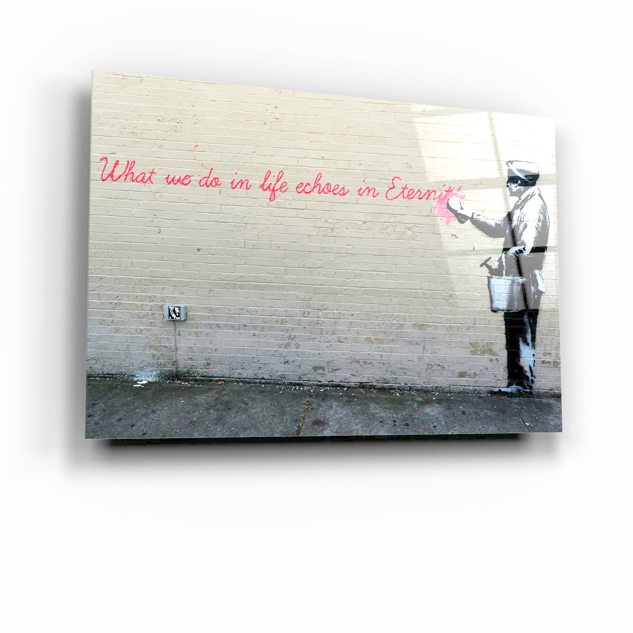 Banksy Eternity Glass Printing Wall Art