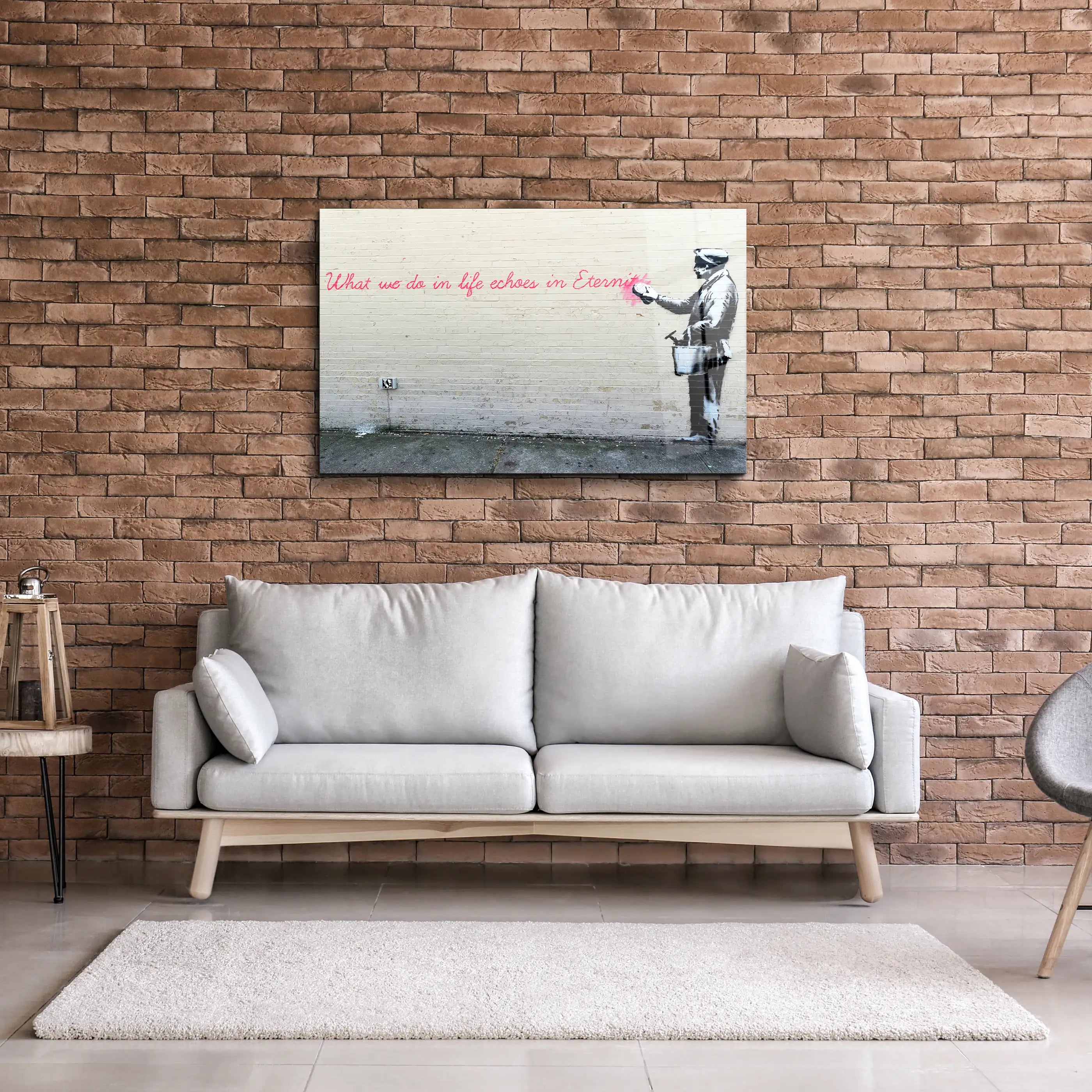 Banksy Eternity Glass Printing Wall Art