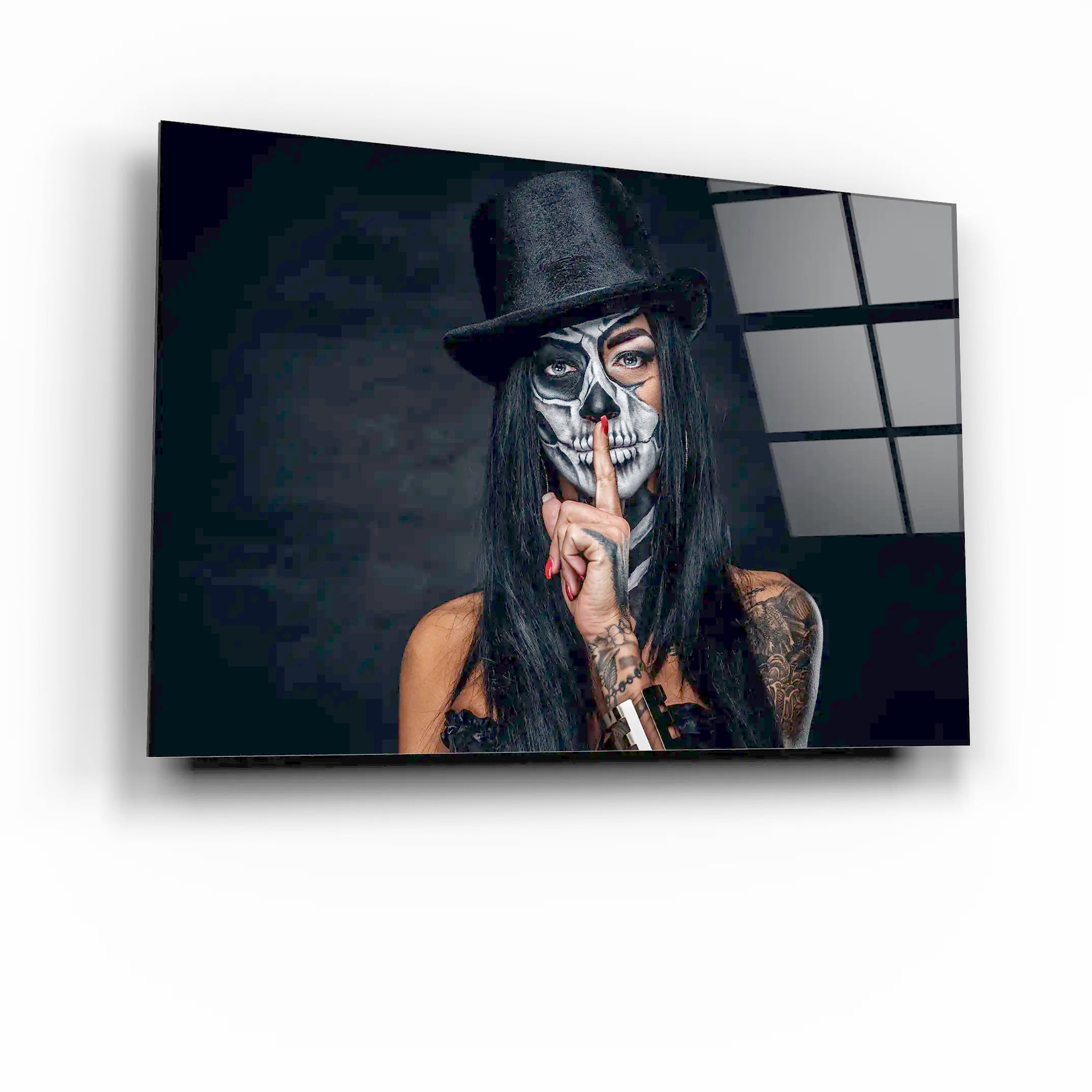Day of The Dead Glass Printing Wall Art