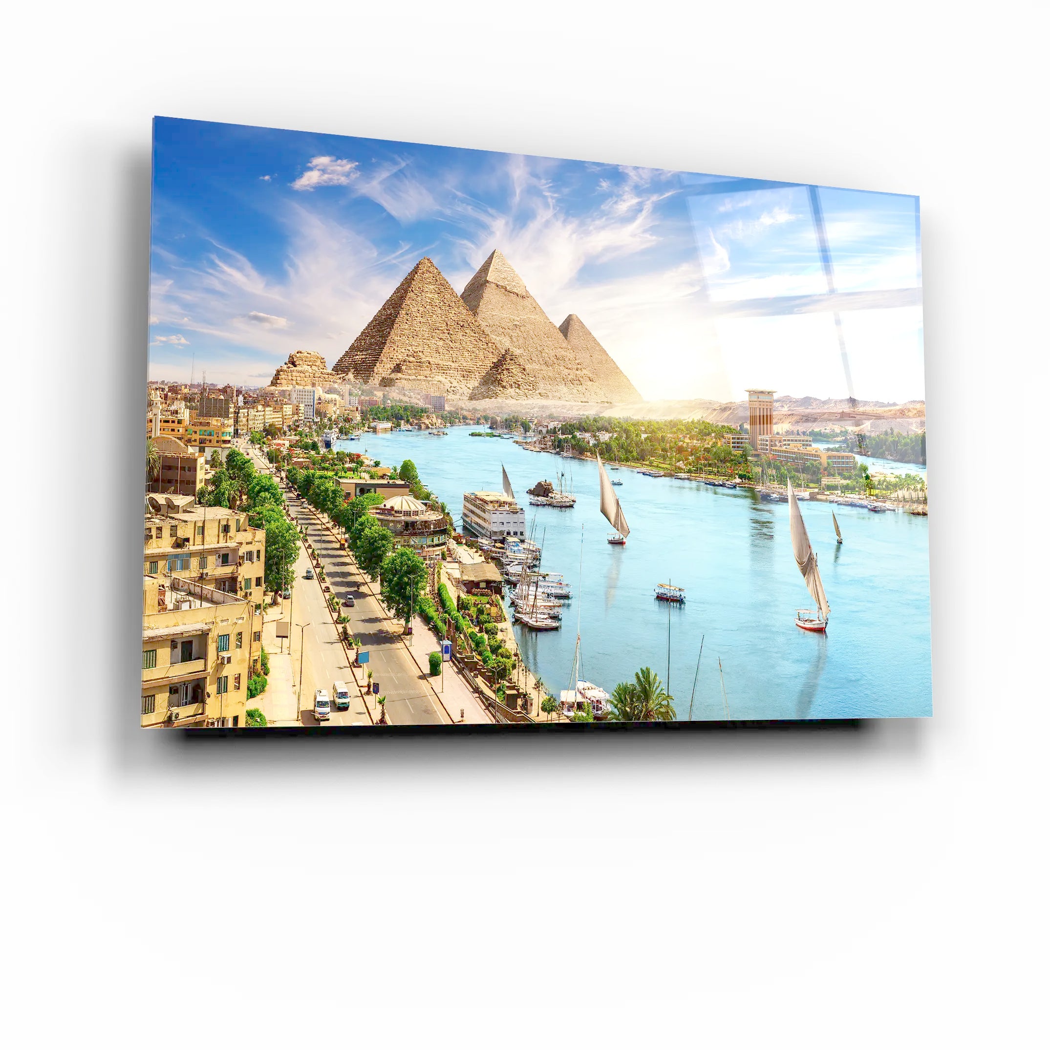 Egypt Giza - Glass Wall Art