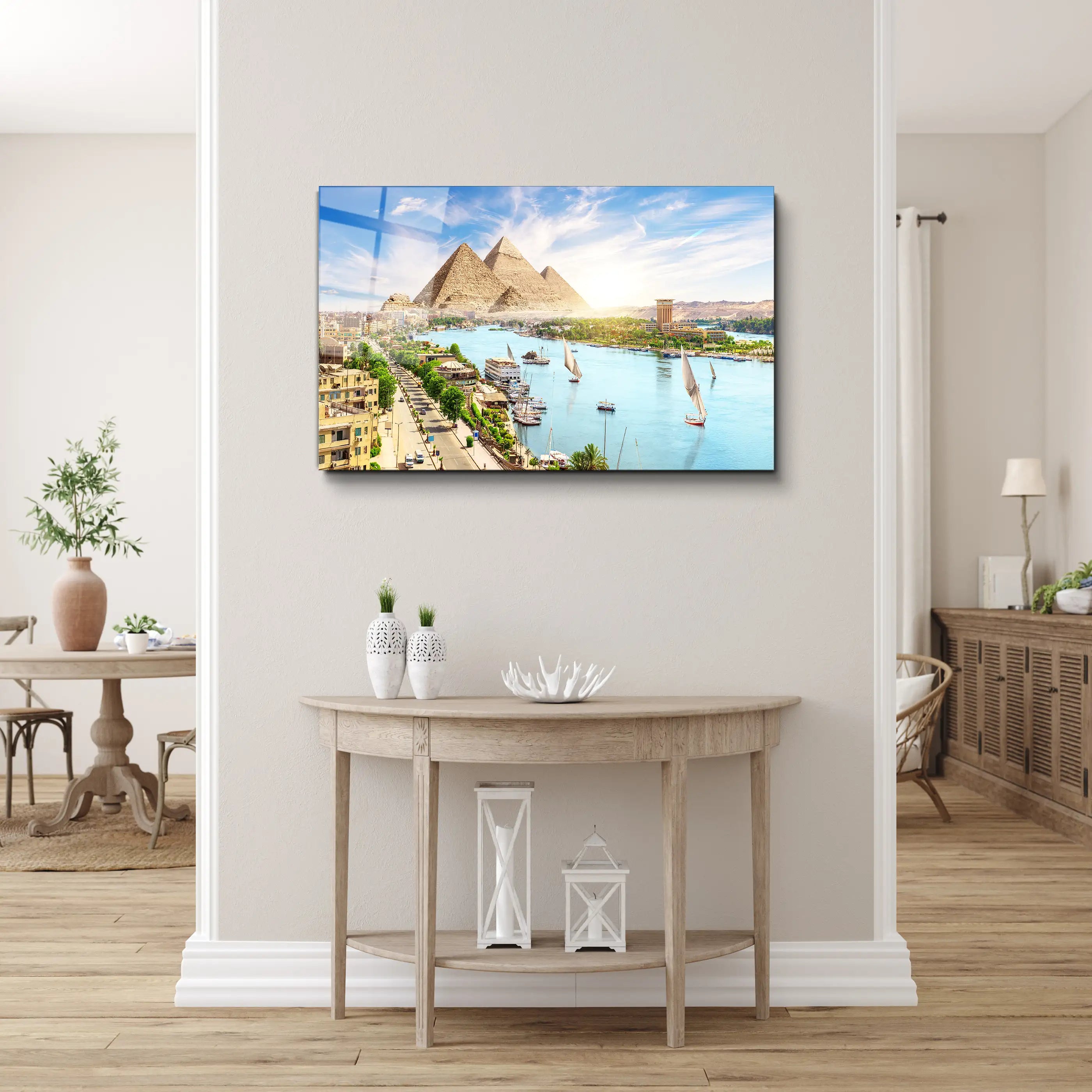 Egypt Giza - Glass Wall Art