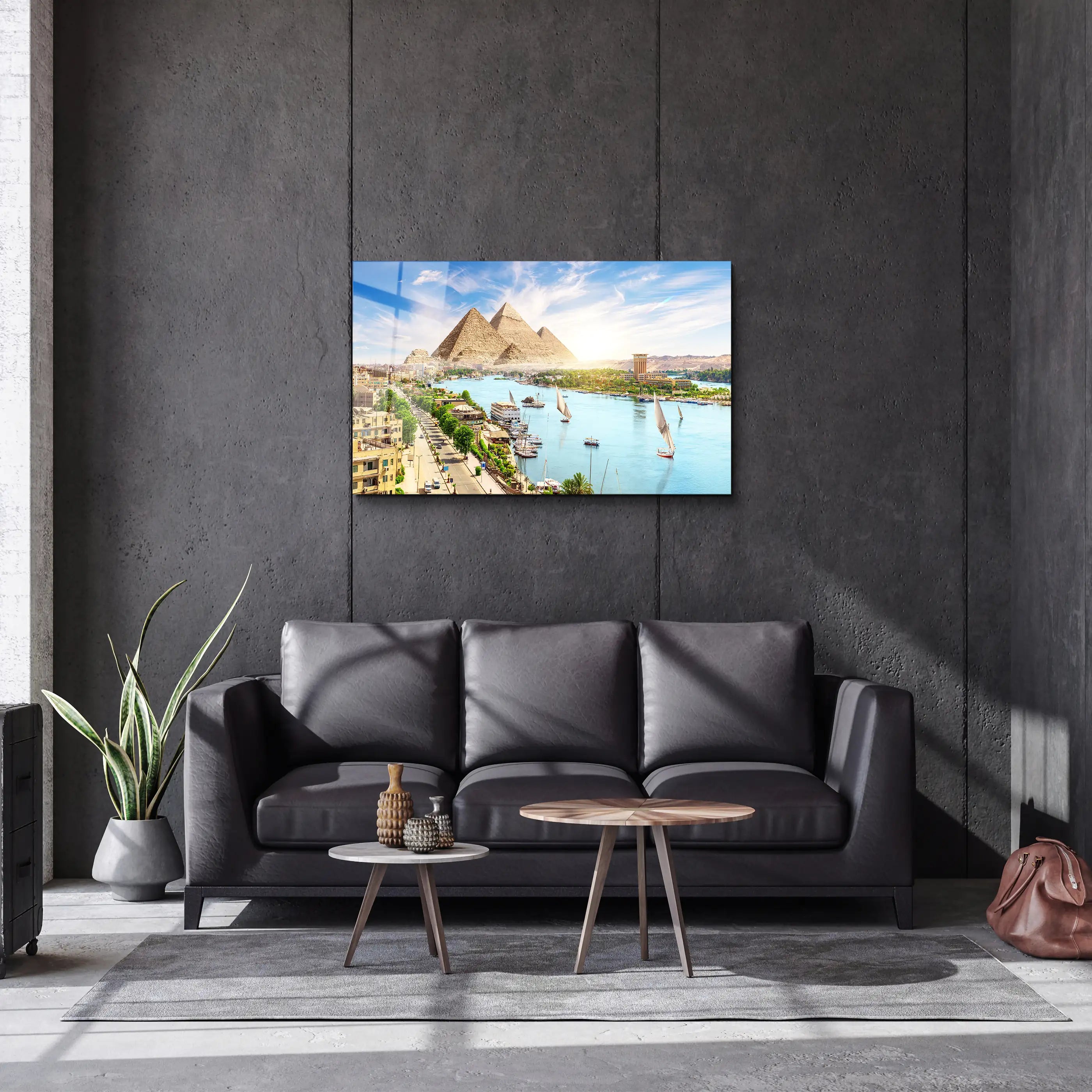 Egypt Giza - Glass Wall Art