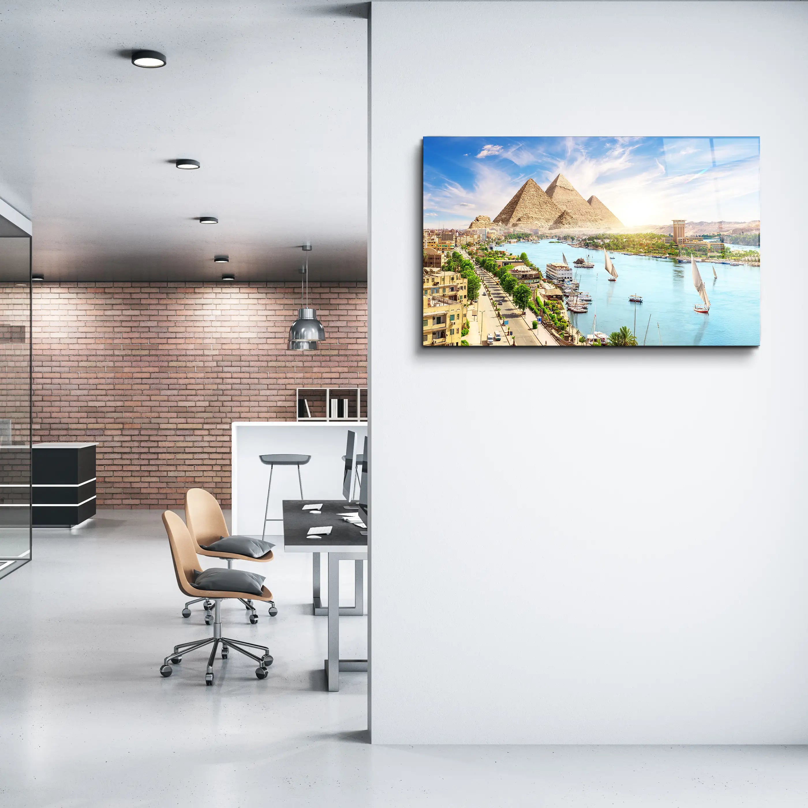 Egypt Giza - Glass Wall Art