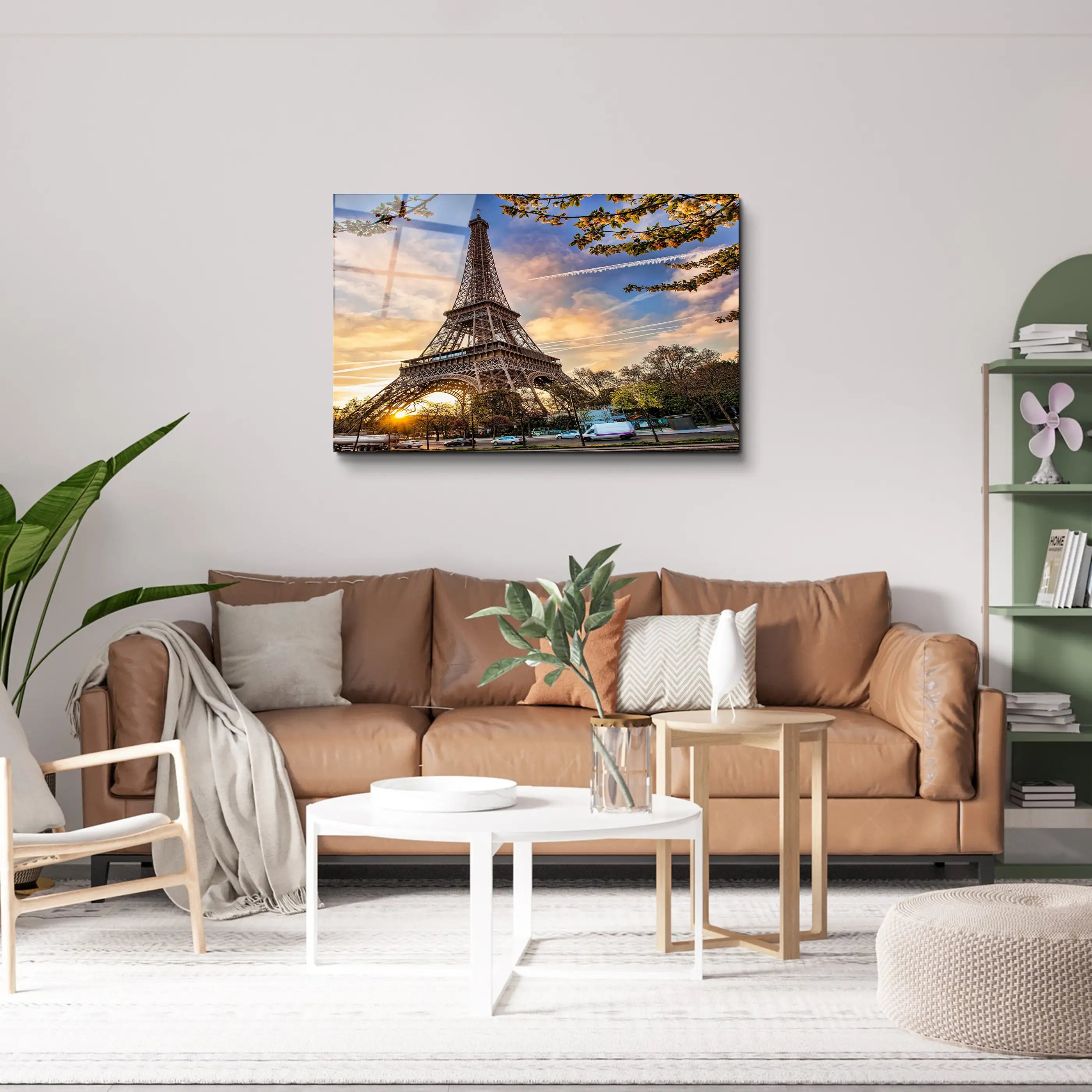 Eiffel Tower architectuer paris monument Glass Wall Art, Picture Made of Glass