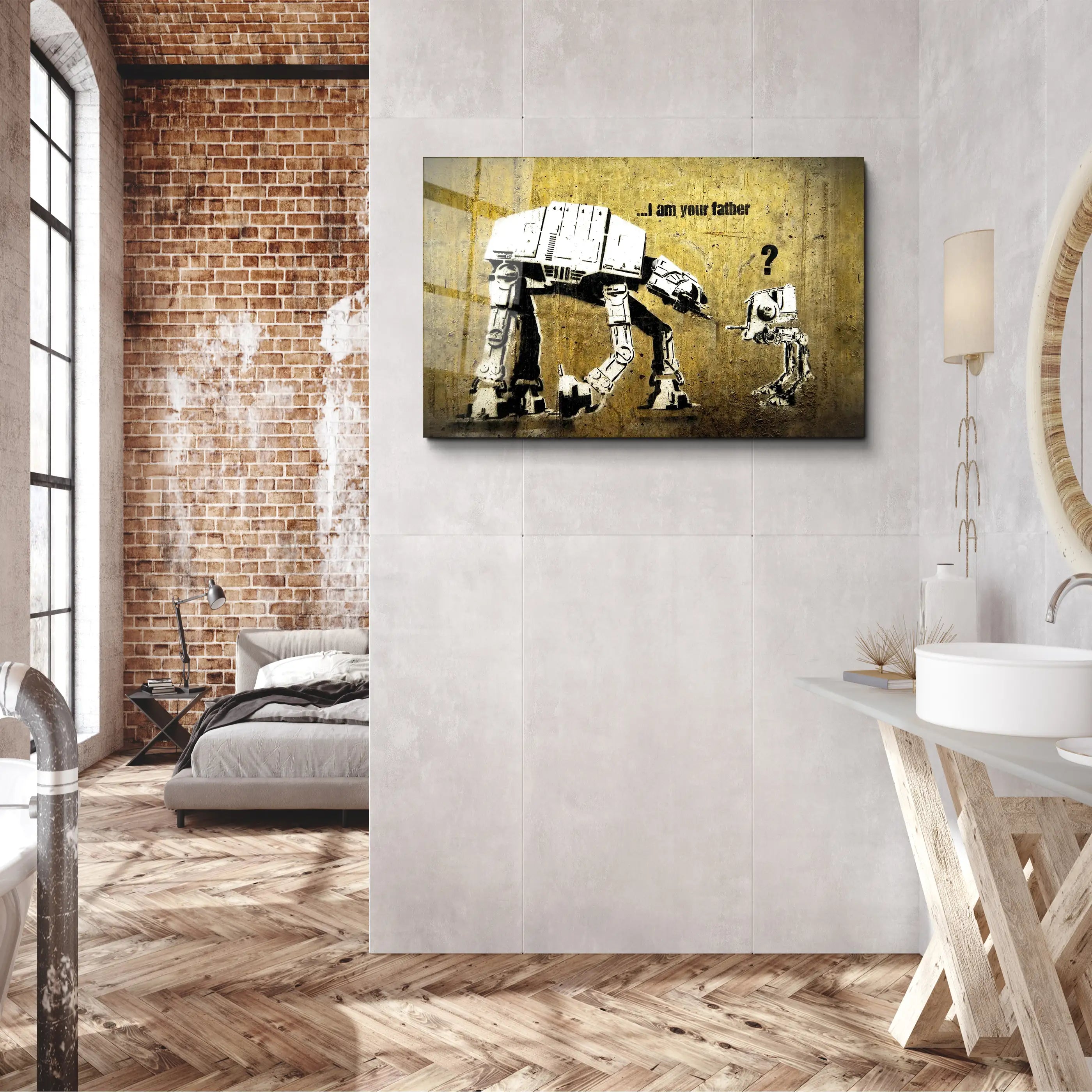 I am your father Glass Wall Art