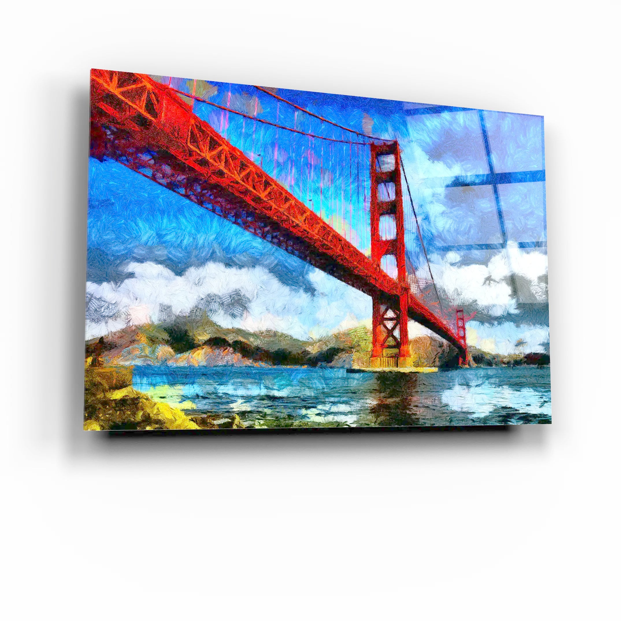 San Francisco Golden Bridge - Glass Wall Art