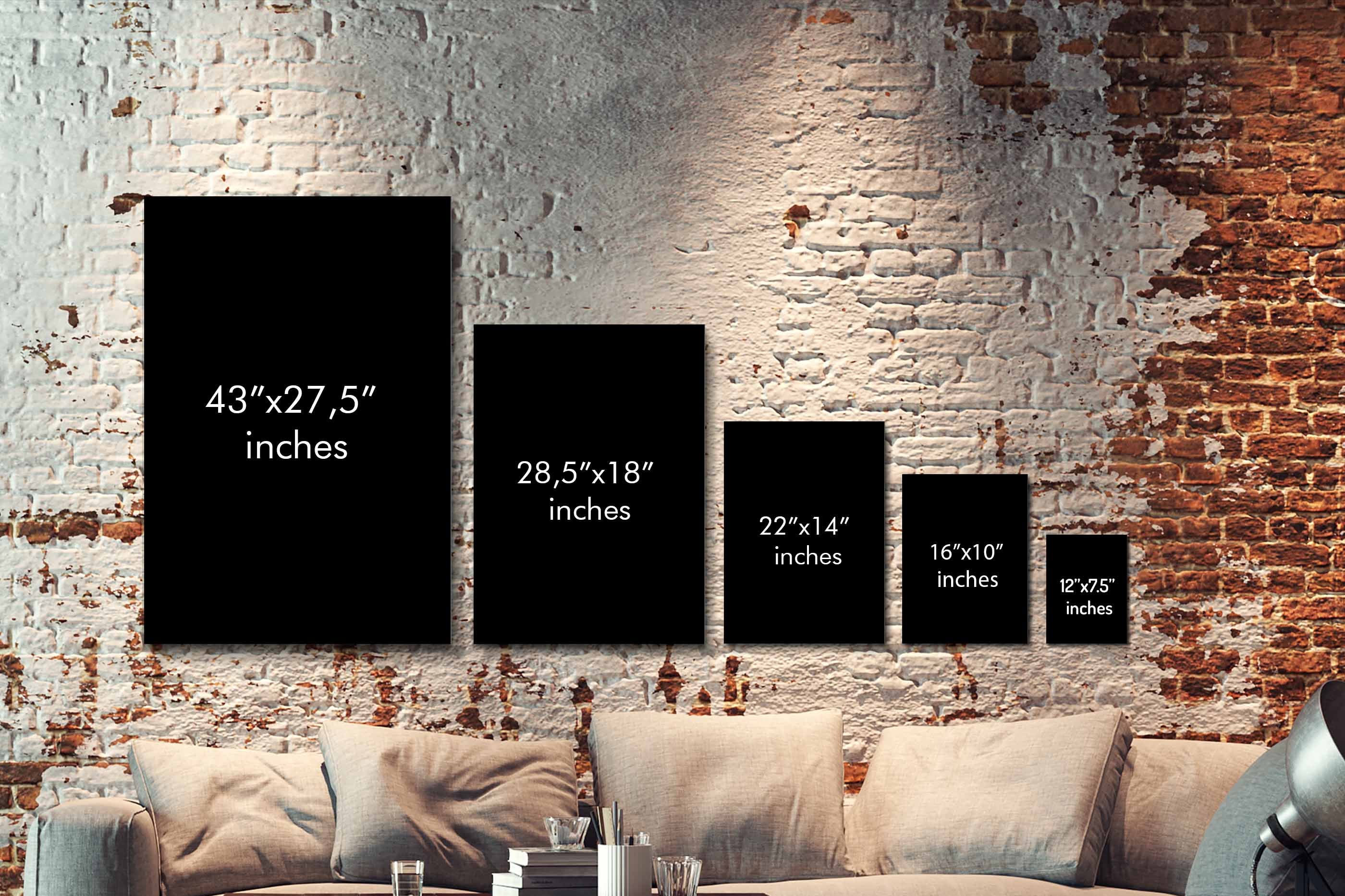 "Custom Printing" Vertical Glass Wall Art