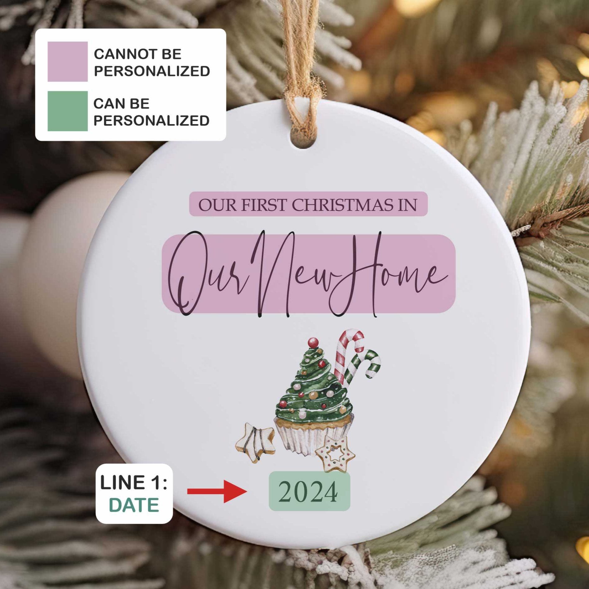 Personalized New Home Ornament - New Home Christmas Ornament - New House Ornament