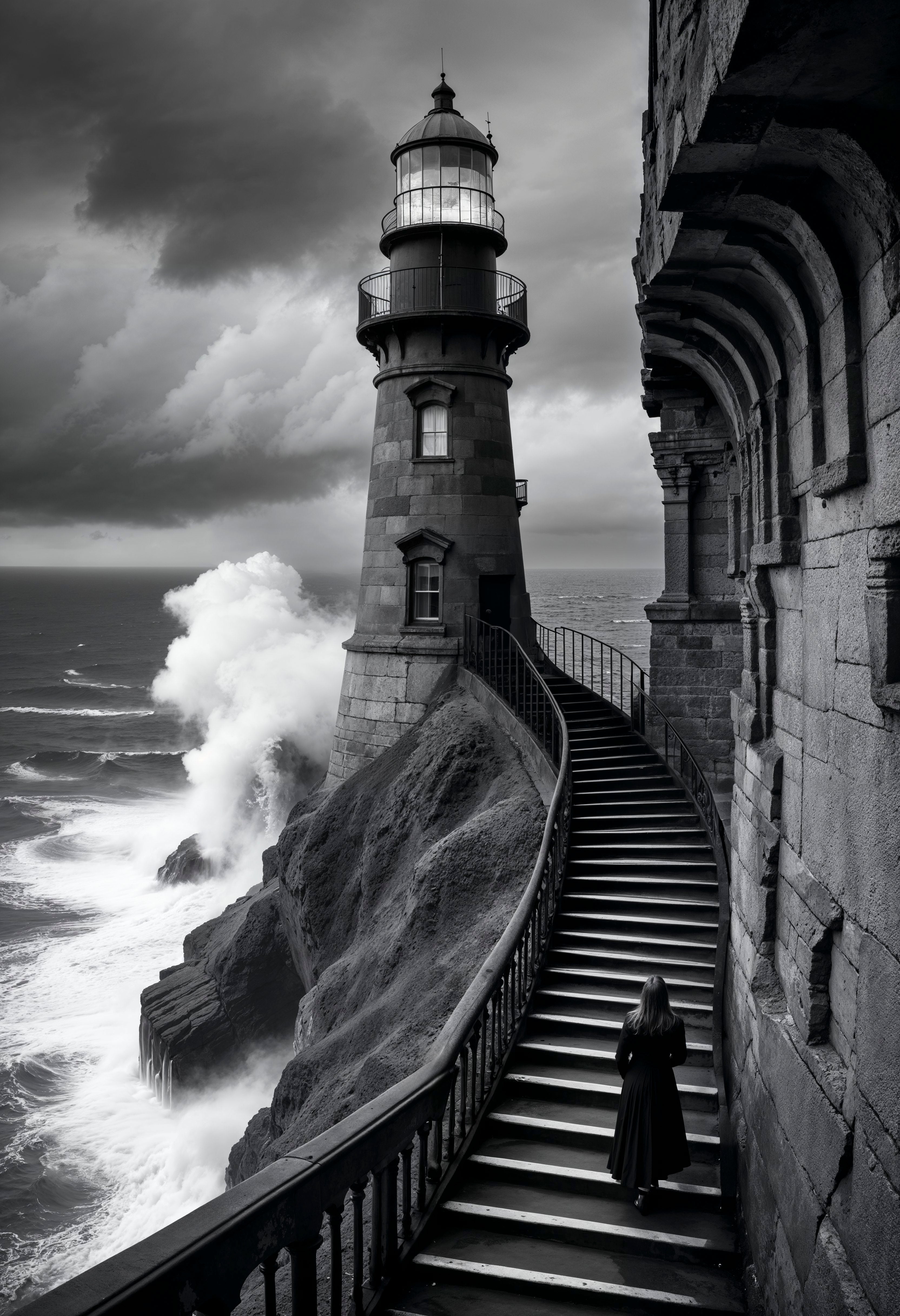 Glass Art - Black & White