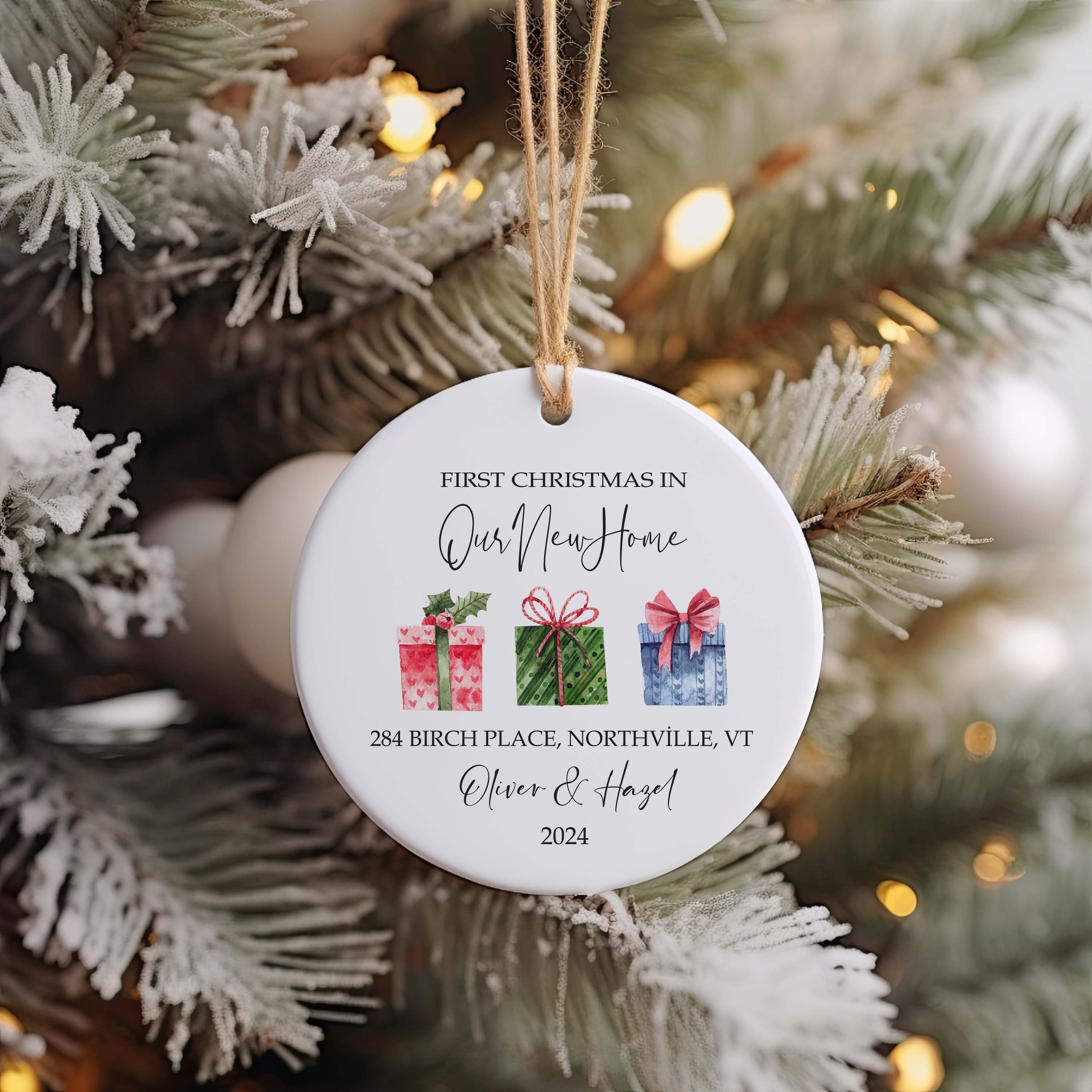 Personalized New Home Ornament - New Home Christmas Ornament - New House Ornament