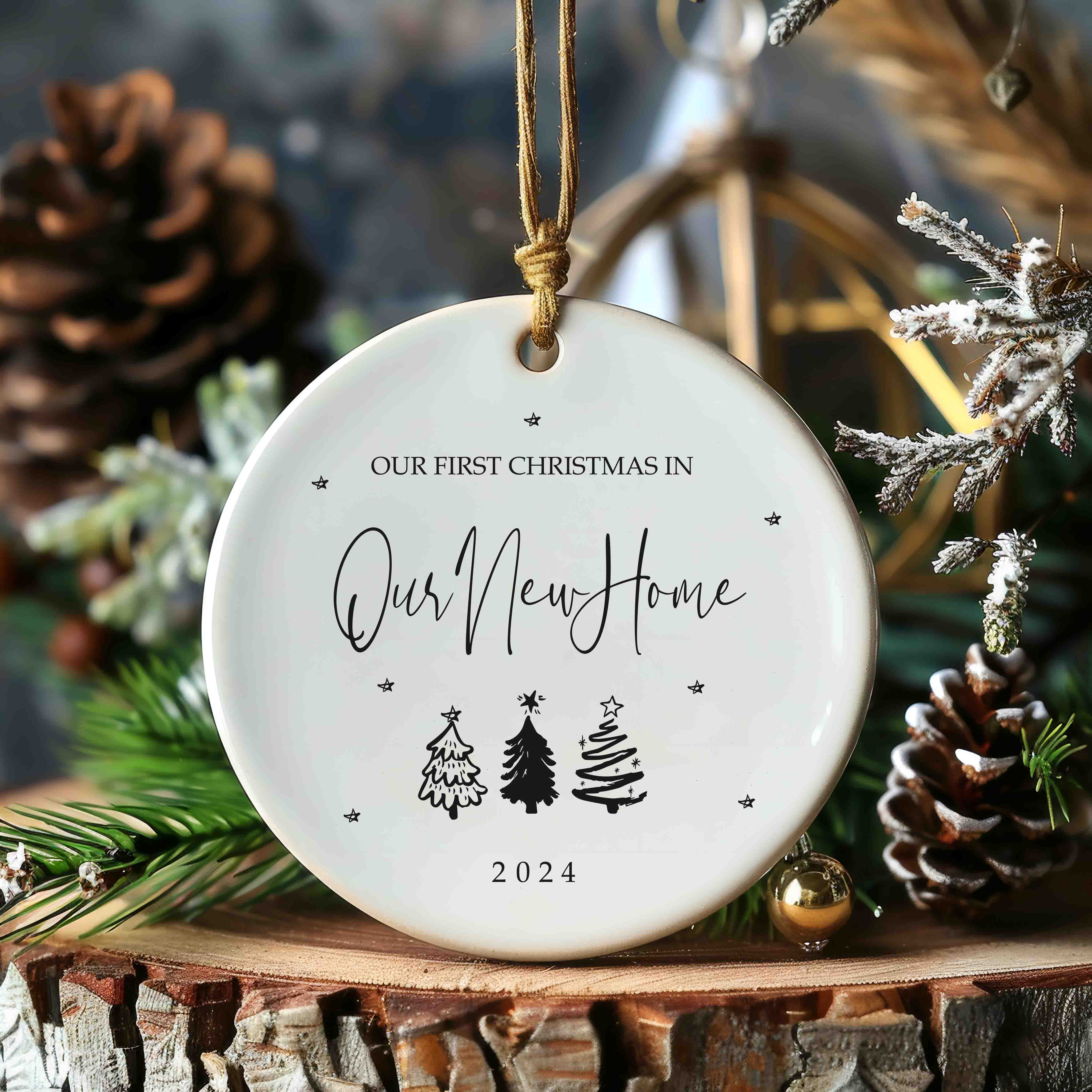 New Home Ornament - New Home Christmas Ornament 2025 - Christmas Tree New House Ornament