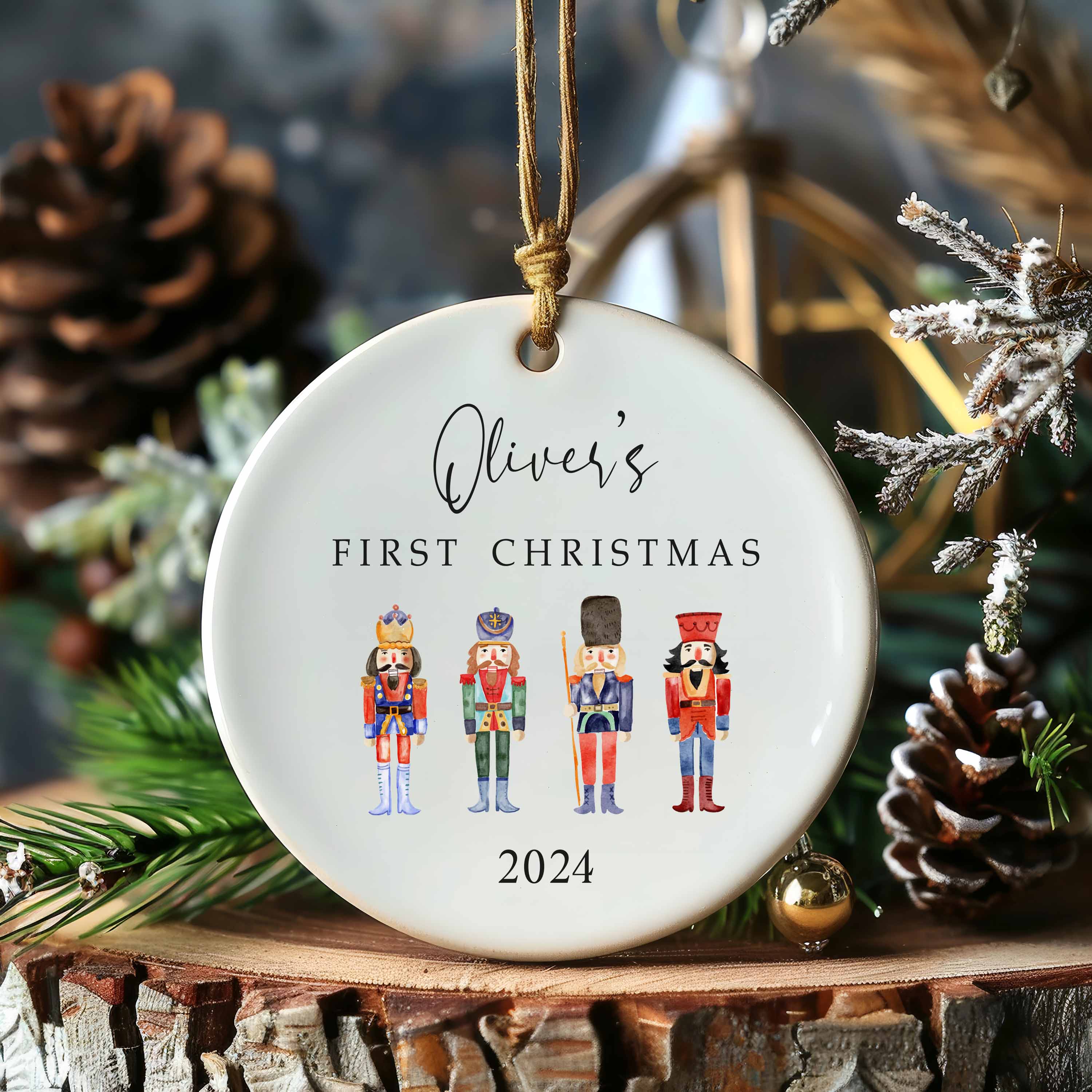 Nutcracker Toy Soldier Christmas Ornament, Custom Nutcracker Dancer Keepsake Ornament, Personalized 2025 Ornament Gift for Ballet Dancer