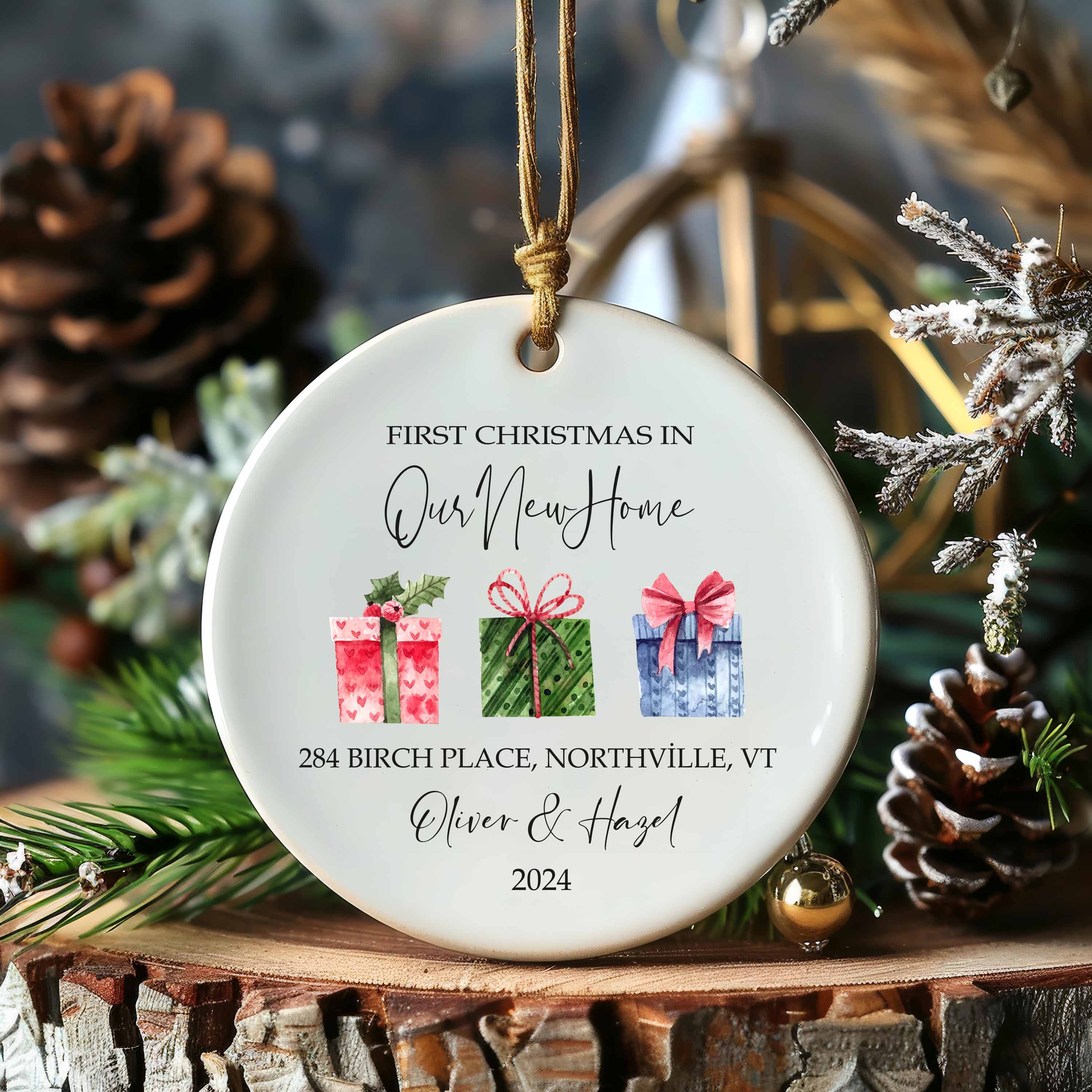 Personalized New Home Ornament - New Home Christmas Ornament - New House Ornament