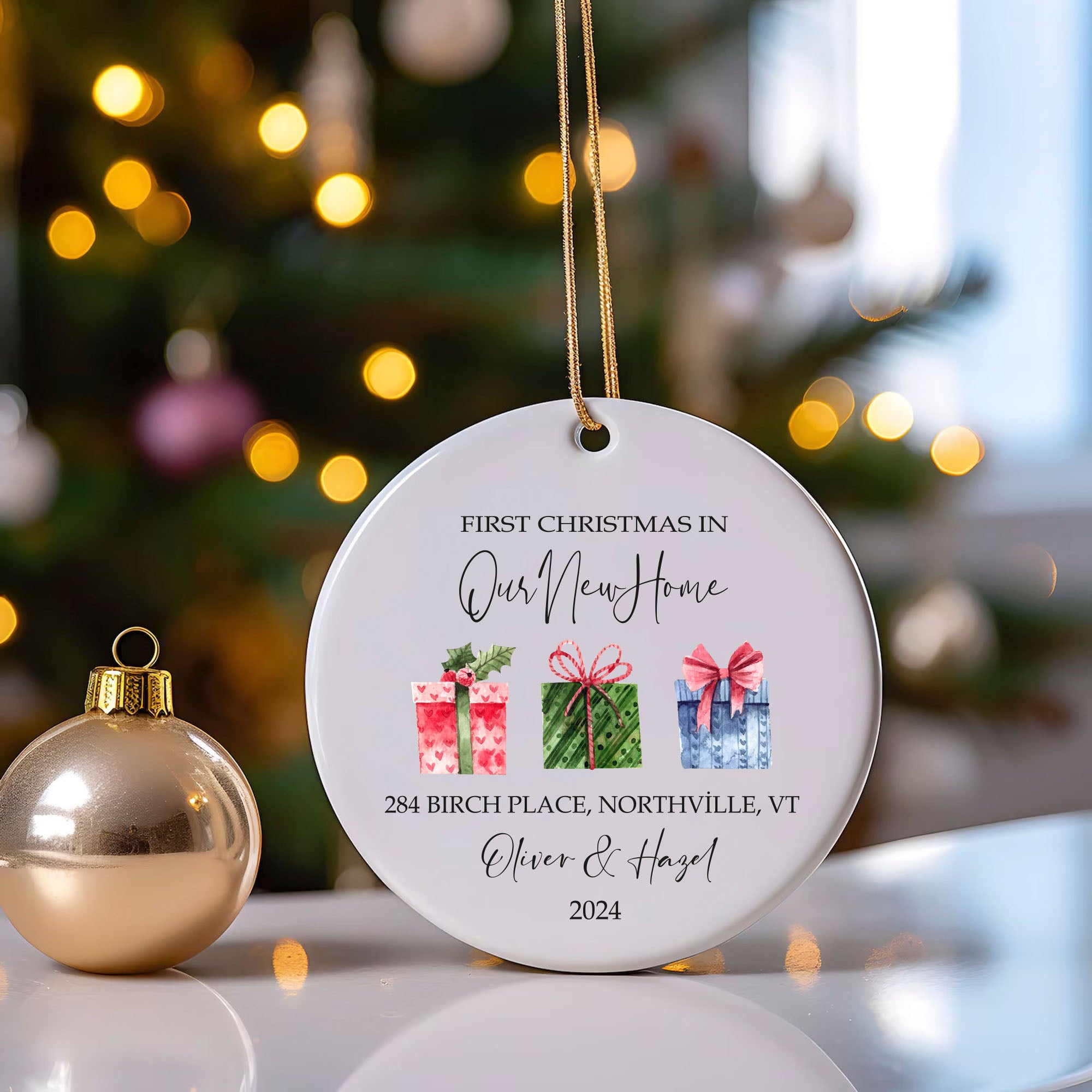 Personalized New Home Ornament - New Home Christmas Ornament - New House Ornament