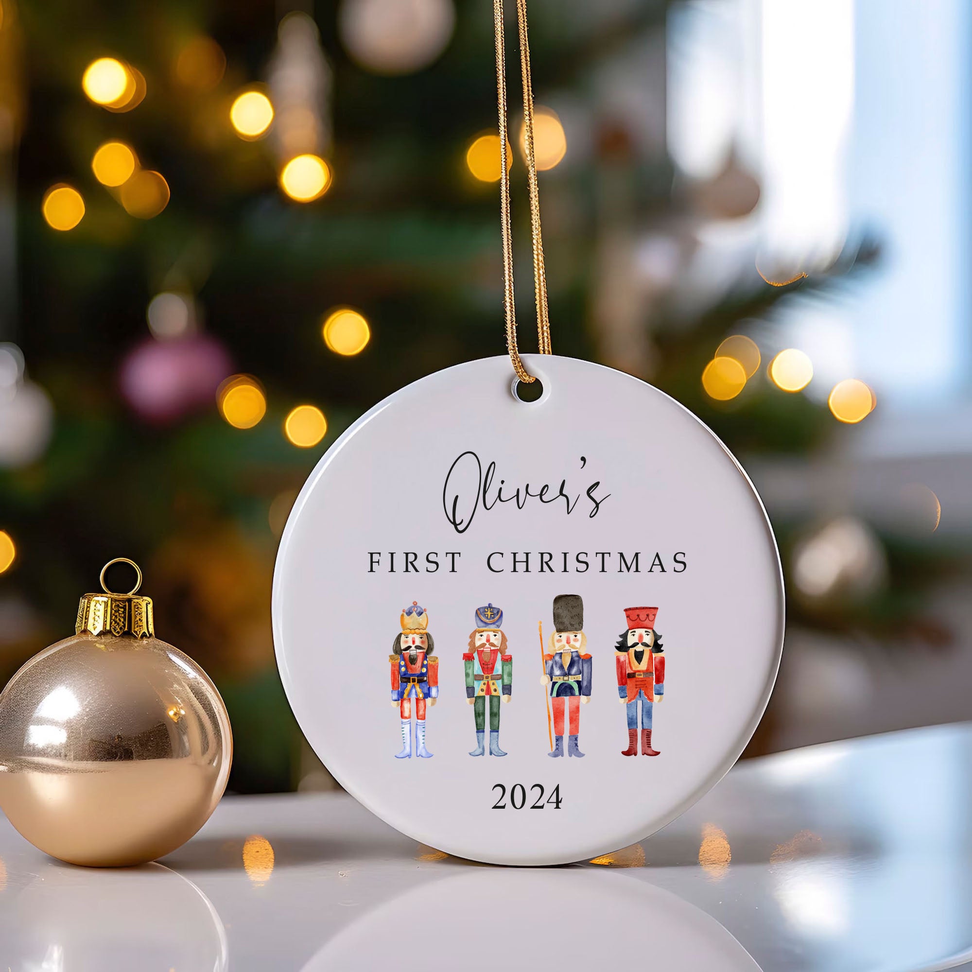 Nutcracker Toy Soldier Christmas Ornament, Custom Nutcracker Dancer Keepsake Ornament, Personalized 2025 Ornament Gift for Ballet Dancer