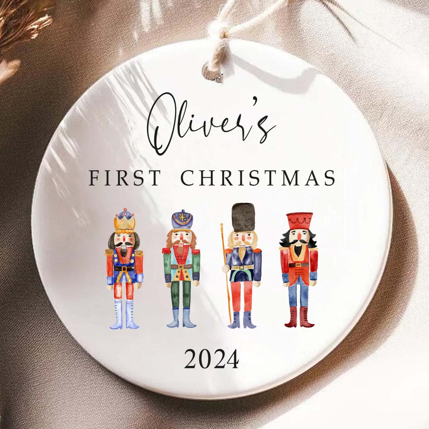 Nutcracker Toy Soldier Christmas Ornament, Custom Nutcracker Dancer Keepsake Ornament, Personalized 2025 Ornament Gift for Ballet Dancer