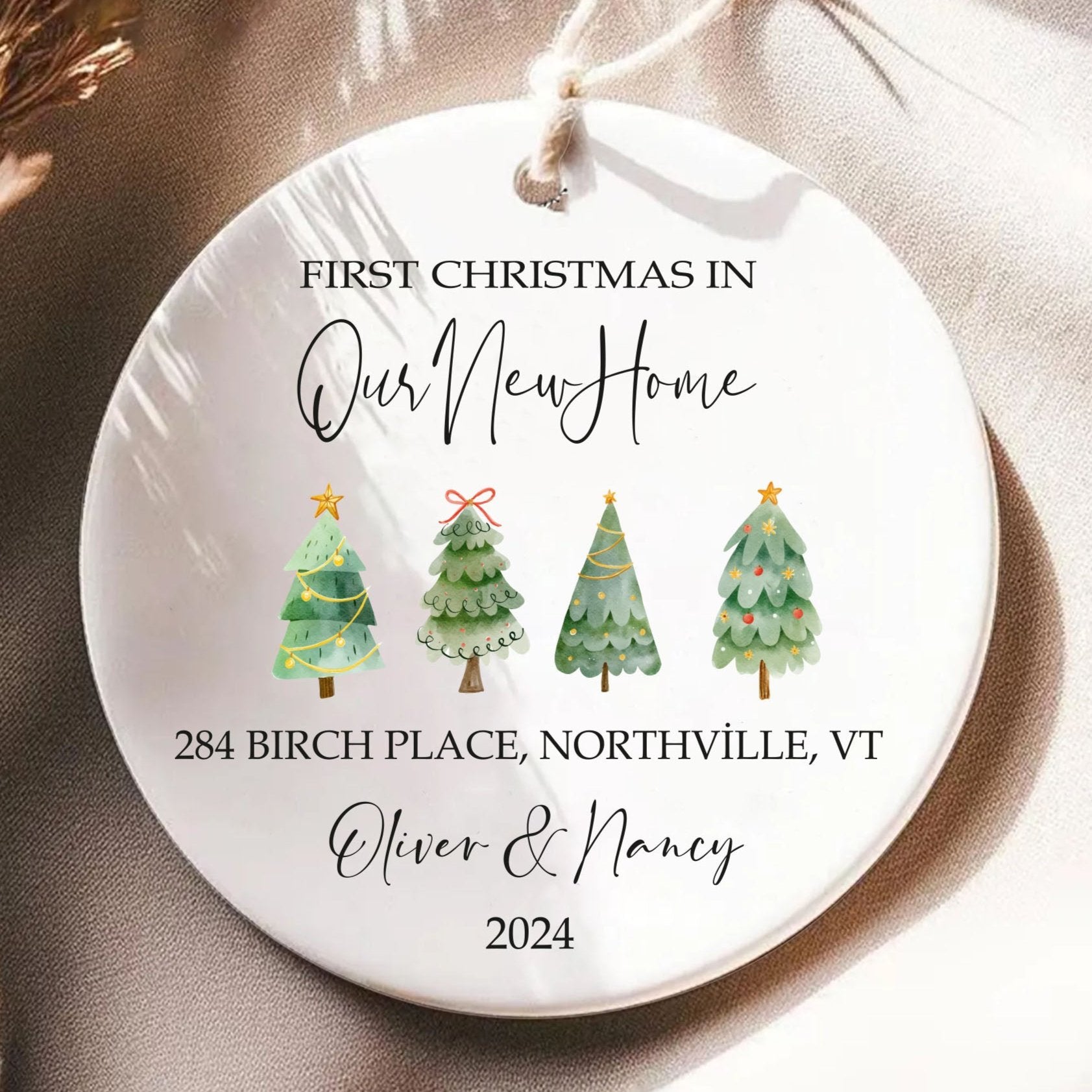 New Home Ornament - New Home Christmas Ornament 2023 - Christmas Tree New House Ornament