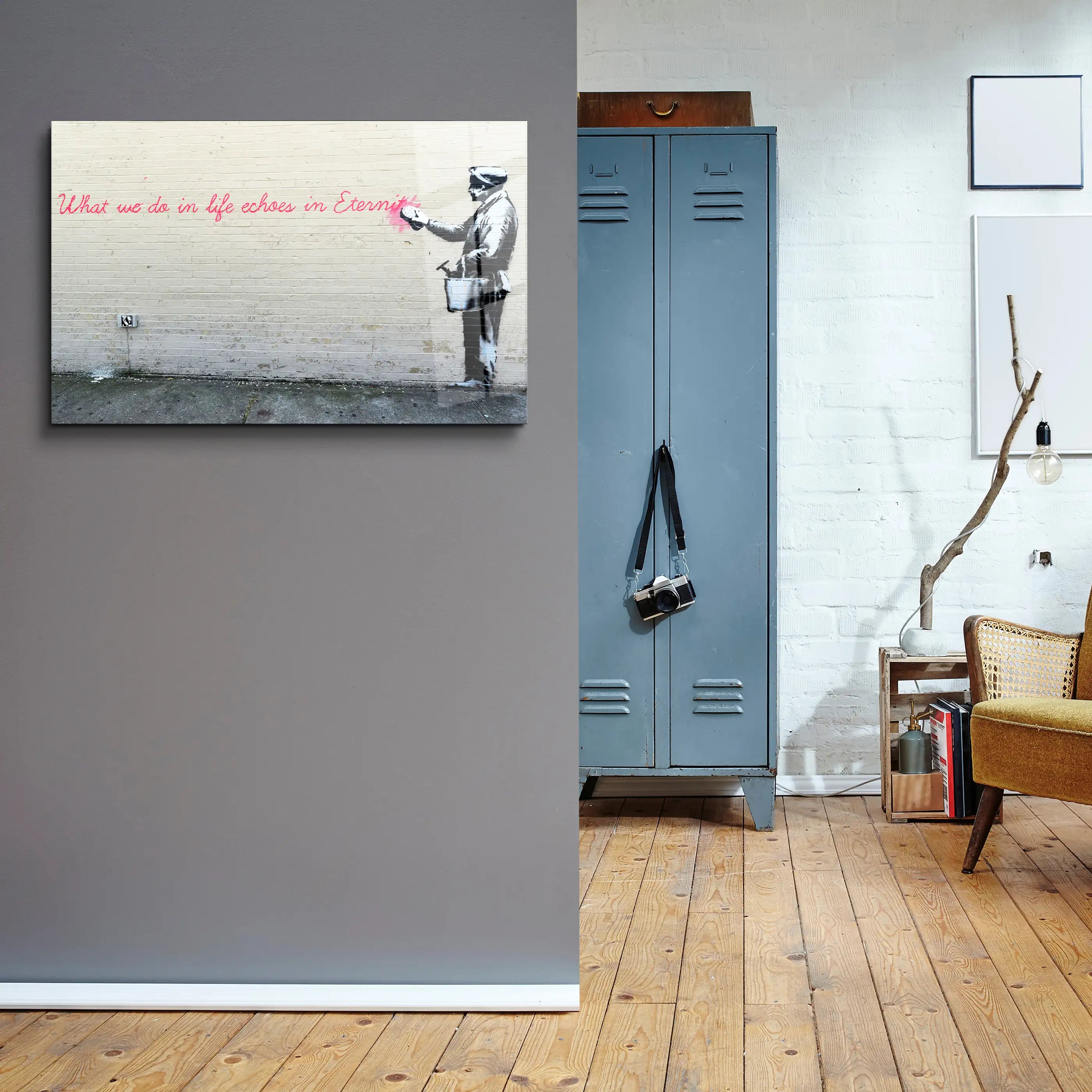 Banksy Eternity Glass Printing Wall Art